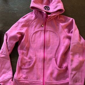 Women’s size 6 pink sparkle scuba hoodie